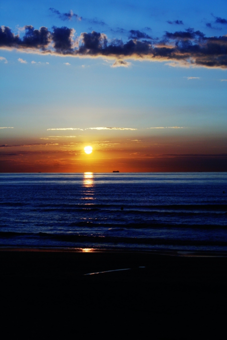 Zee bij zonsondergang Zee bij zonsondergang