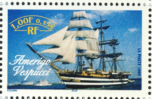 Italiaans driemast volschip "Amerigo vespucci" (1931)