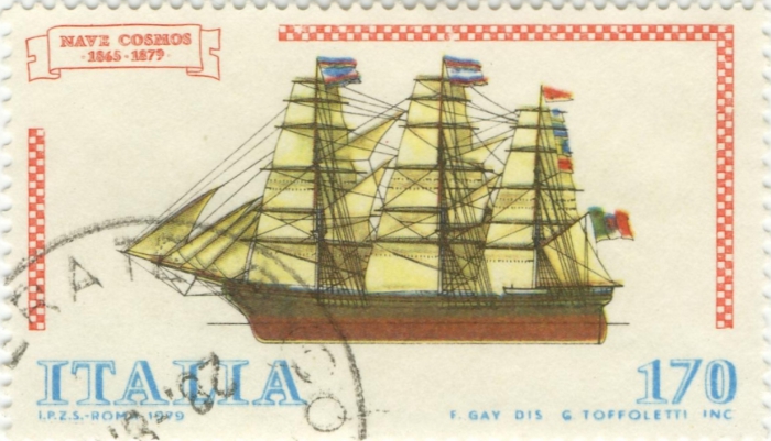 Italiaanse driemaster "Cosmos" (1865)
