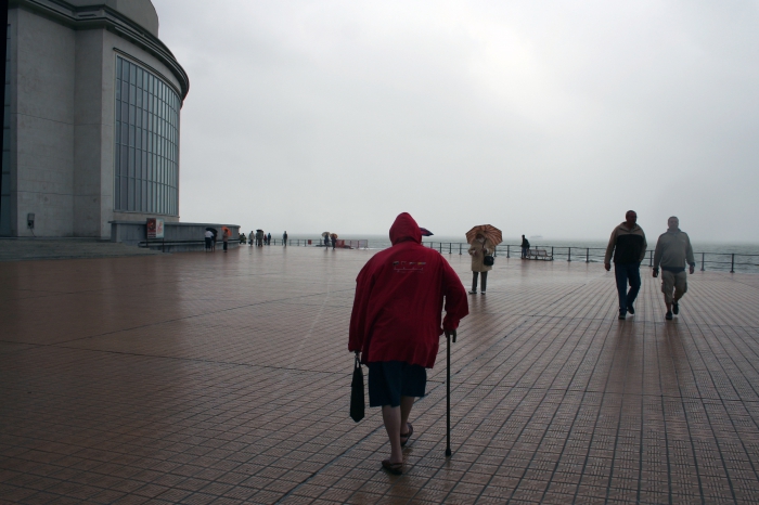 Wandelen in de regen Wandelen in de regen