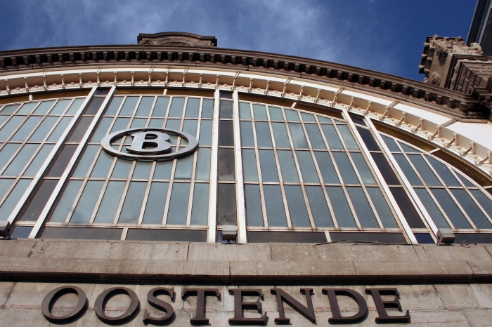 Het station van Oostende Het station van Oostende
