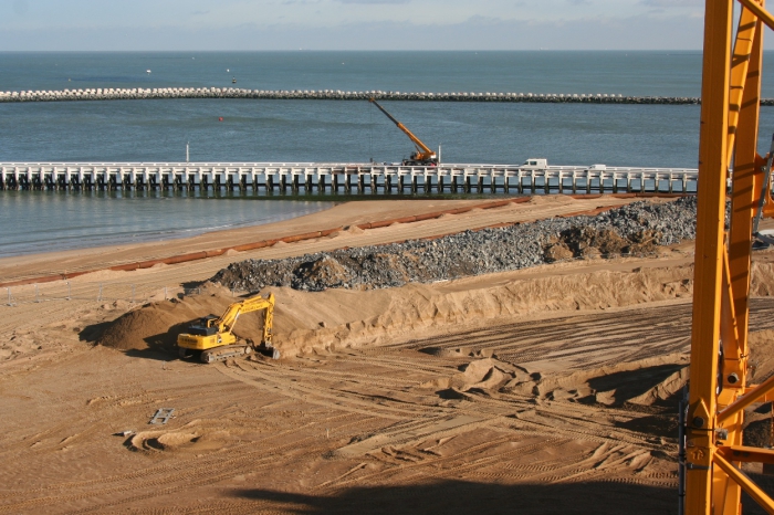 Werken aan Heldenplein Oostende