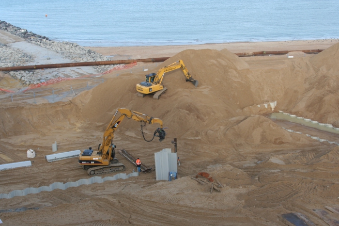 Werken aan Heldenplein Oostende
