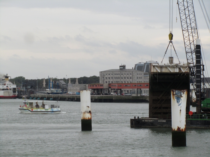 Wegnemen sluisdeur Visserijdok