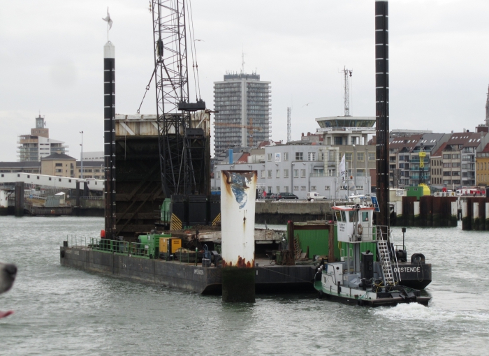 Wegnemen sluisdeur Visserijdok