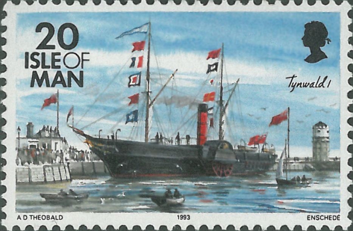 Eiland Man raderstoomboot "SS Tynwald I"  (1846-1886)