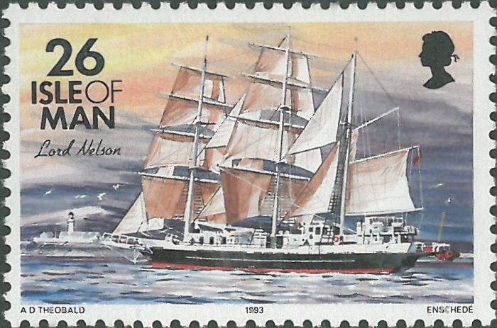 Britse driemaster "Lord Nelson" (1986)