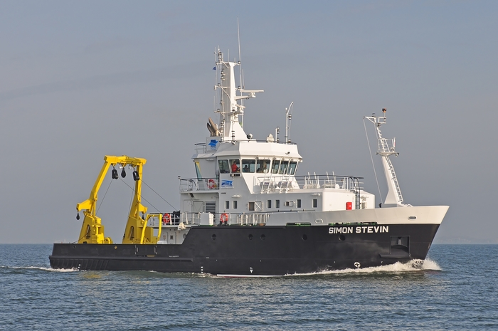Proefvaart RV Simon Stevin in Stellendam (NL)
