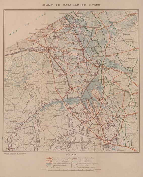 Champ de Bataille de l'Yser. (1914)