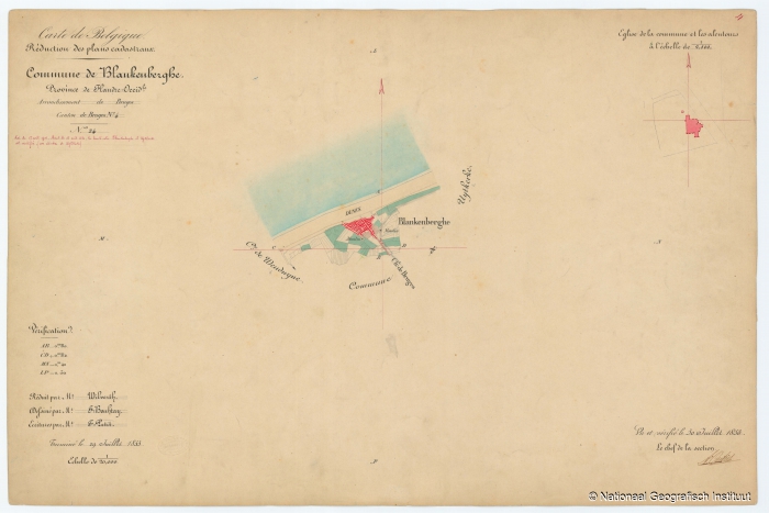 Commune de Blankenberghe - 1853