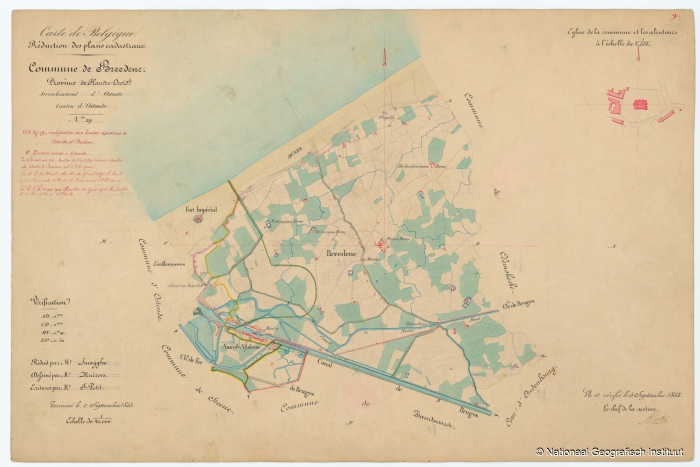 Commune de Breedene - 1853