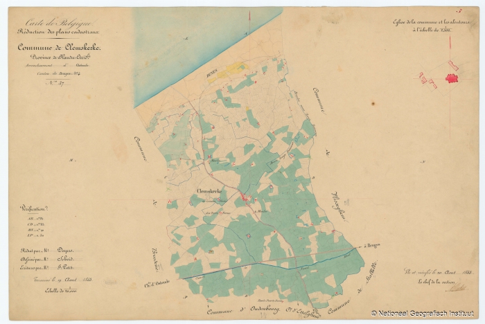 Commune de Clemskerke - 1853