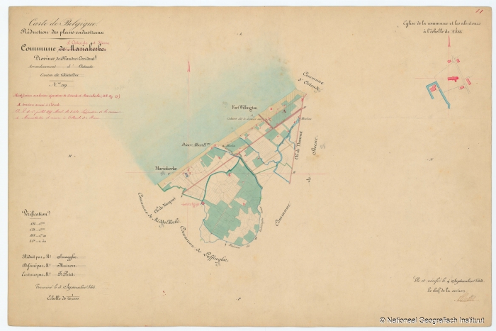 Commune de Mariakerke - 1853