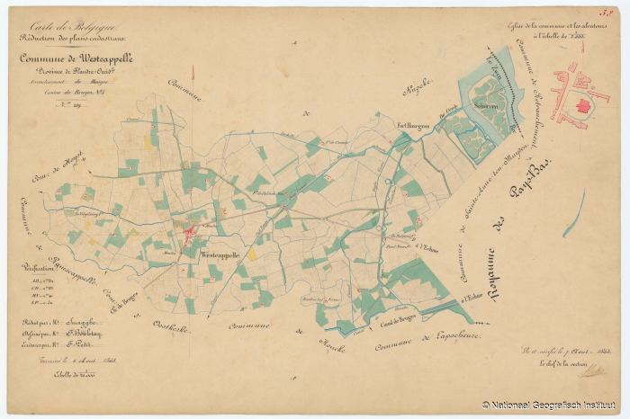 Commune de Westcappelle - 1853