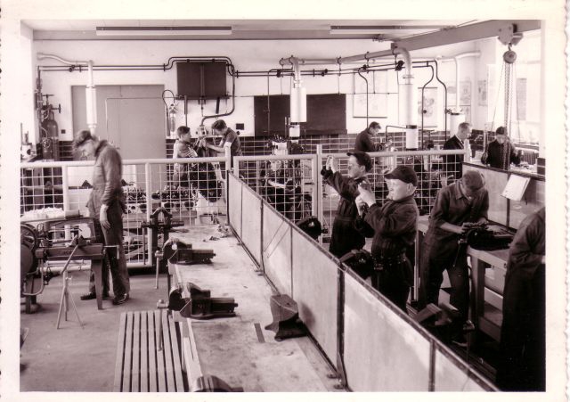 Machineafdeling van visserijschool 'Kasteeltje'