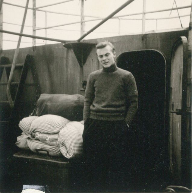 Andr� Van Torre tijdens zijn laatste reis aan boord van de Z.402 Atlantis (Bouwjaar 1963)