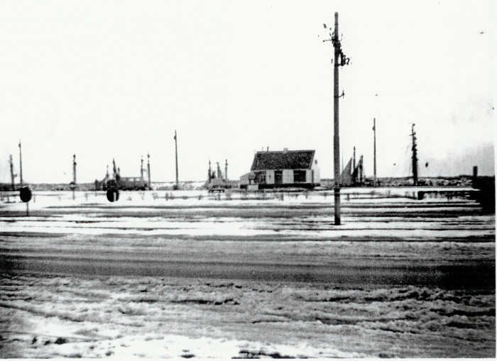 Kade Nieuwpoort tijdens winter 1962-1963