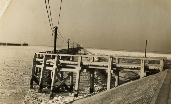 Tijdens de harde winter van 1962