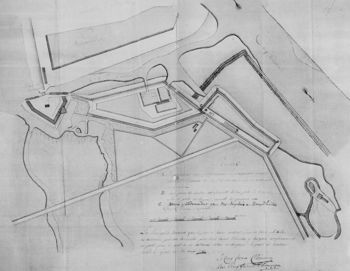 Grondplan oesterput "Clemmen", 1780 Grondplan oesterput "Clemmen", 1780