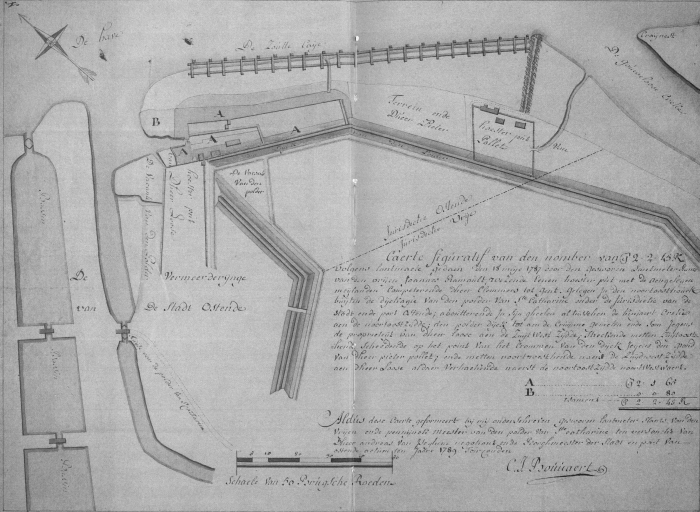 Plan "Clemmen", "Pollet" en "Clays & Cie", ca. 1789 Plan "Clemmen", "Pollet" en "Clays & Cie", ca. 1789