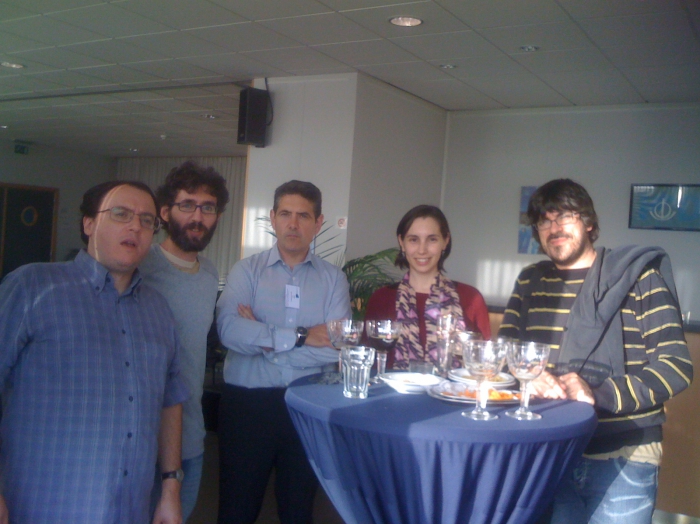 Juan Pedro, C�sar, Gonzalo, Violeta and Jorge
