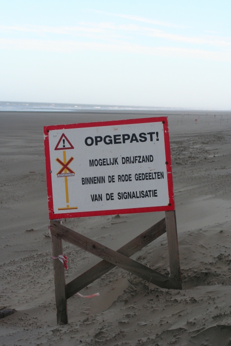 Opgepast drijfzand