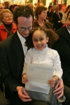 Winnaar met dochter