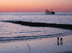 Zonsondergang op het Noodstrand in Oostende