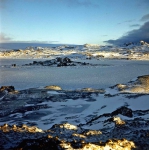 Geologist island at beginning of the winter
