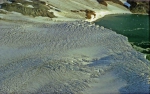 view over the glacier in the Potter Cove
