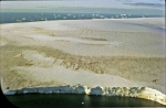 aerial photo of the ice cap of the King George Island