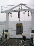 ROV into the water