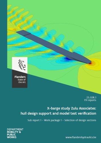 X-barge study Zulu Associates: hull design support and model test verification: Sub report 1. Work package 1 – Selection of design sections