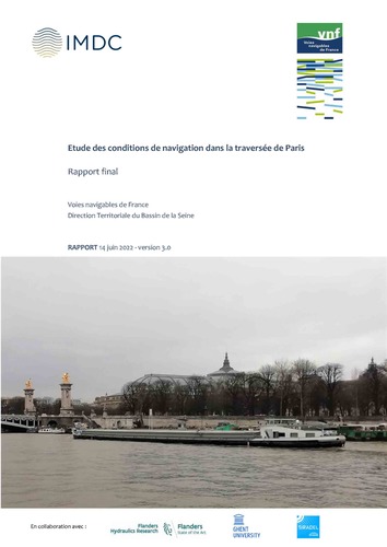 Etude des conditions de navigation dans la traversée de Paris: rapport final