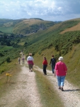 Walkers near Corfe Castle