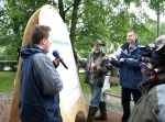 Jan Marcin Weslawski counting up the scores at the BioBlitz, author: Nash, Roisin