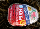 Poolse ham aangespoeld