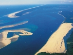 Arcachon Bay, SW opening in the ocean. Arcachon Bay, SW opening in the ocean.