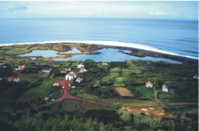 Fajã dos Cúberes in NE coast of São Jorge Island.