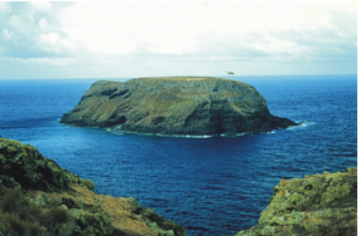 Ilhéu da Vila on the south coast of Santa Maria island.