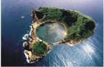 Aerial view of Vila Franca Islet.
