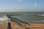 Werken aan nieuwe westdam Oostende