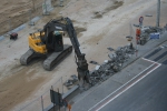 Werken aan Heldenplein Oostende