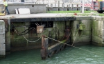 Sluisdeur visserijdok verwijderd