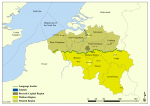 Administrative map of Belgium