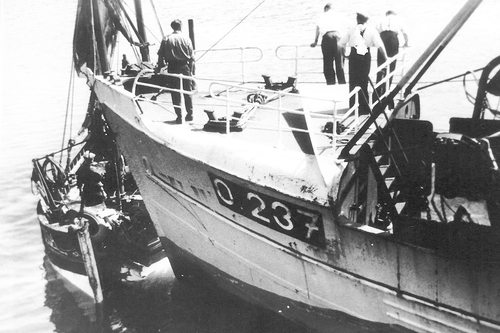 O.754 Diane (bouwjaar 1942), aangevaren door de O.237