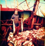 Visser met vangst