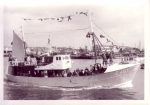 Z.451 Pacem in Terris (Bouwjaar 1964) vaart haven Zeebrugge uit, author: Onbekend