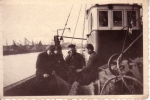 Netten herstellen in haven Zeebrugge