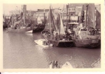 Verschillende garnaalvissers in haven Zeebrugge